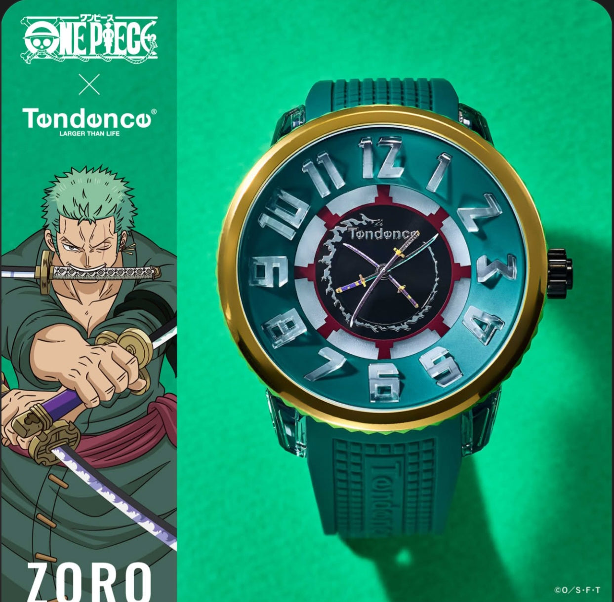 totooo様 One Piece x Tendence Collaboration Watch - Zoro model TY532022