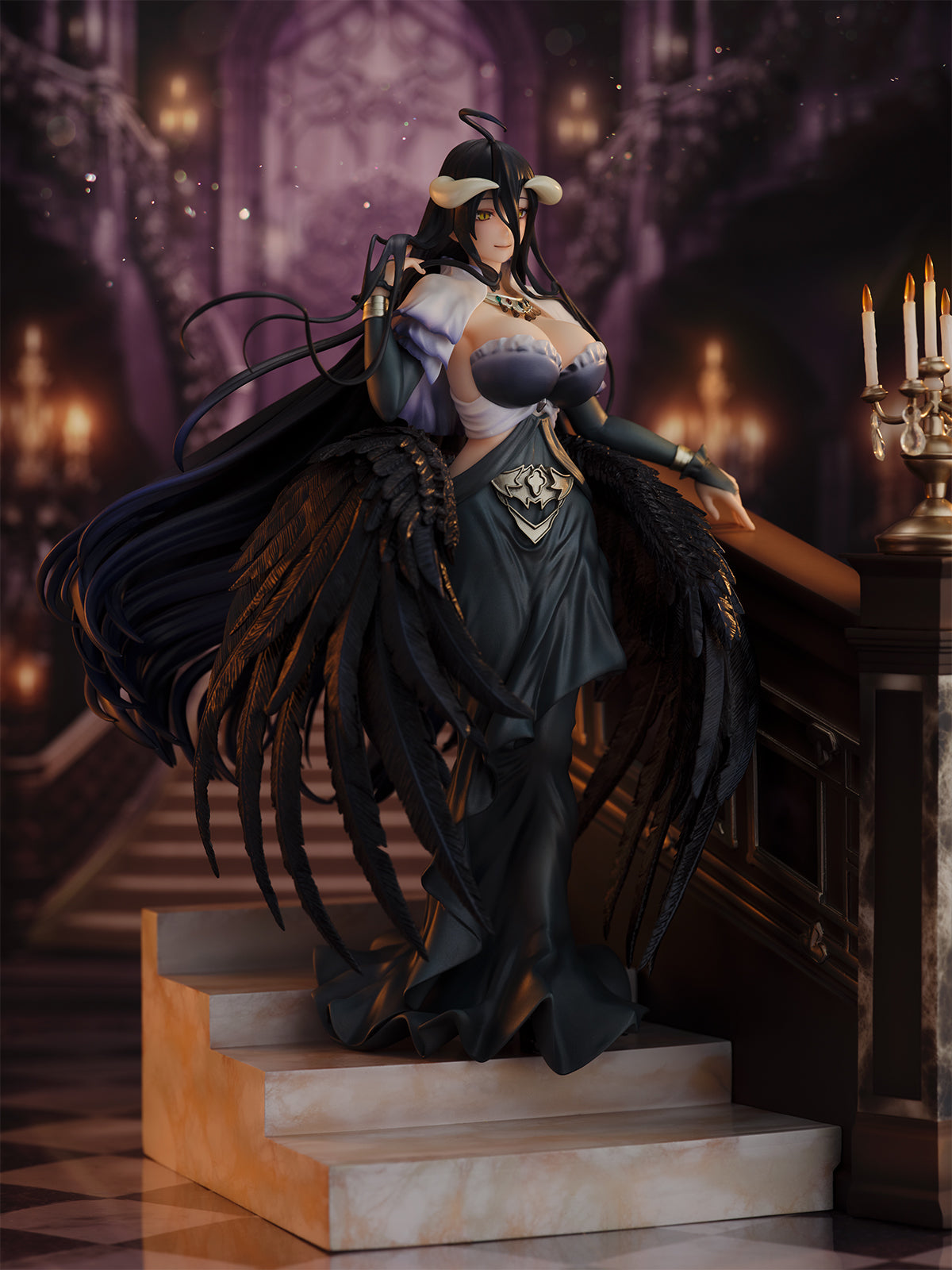 Overlord 1/7 Scale Figure - Albedo Jet Black Dress Ver.