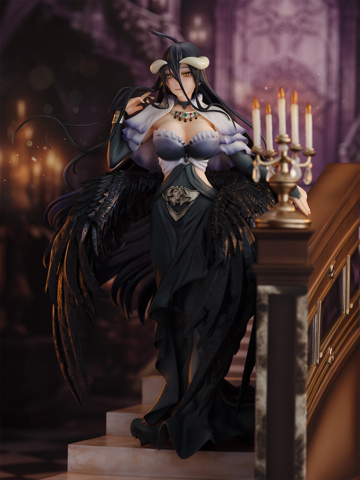 Overlord 1/7 Scale Figure - Albedo Jet Black Dress Ver.