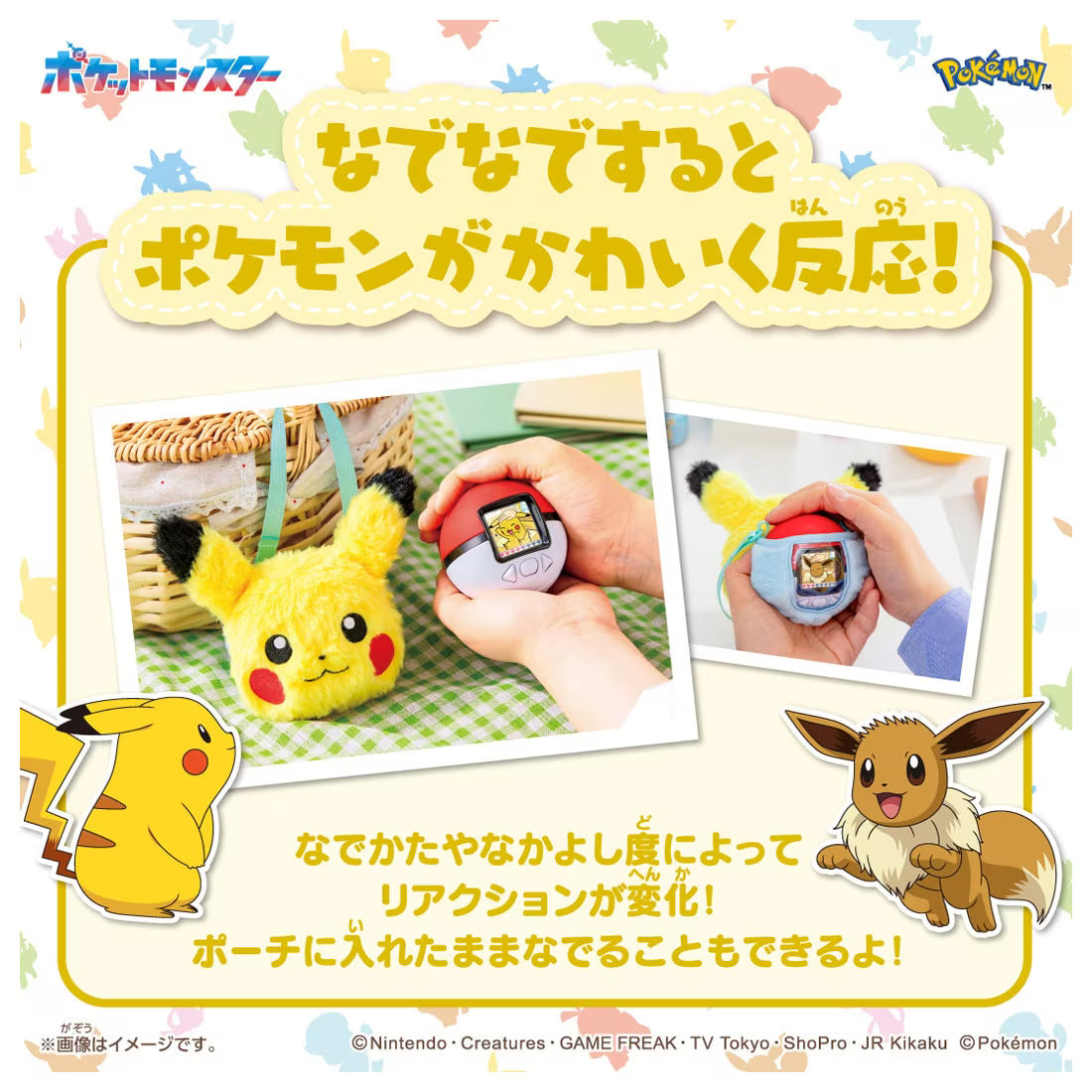 Pokemon - PokeNade Poke Ball + Pikachu Friend Pouch Complete Set