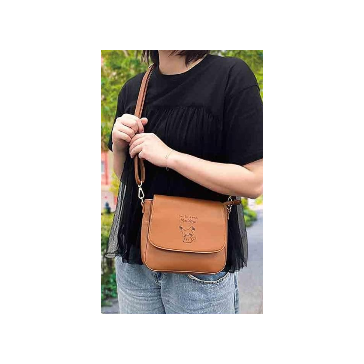 Pokemon Peaceful Place Bag - Mimikyu Brown Shoulder Bag