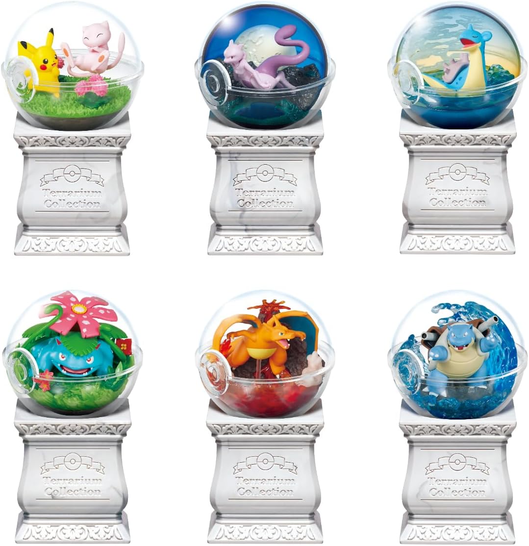 Pokemon Re-Ment - Pokemon Terrarium Collection 15 Complete Set of 6 Types