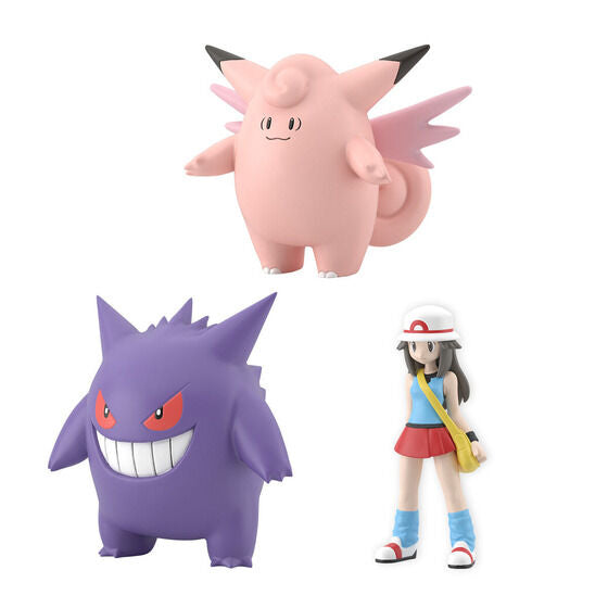 Pokemon Scale World - Kanto Region Leaf, Clefairy & Gengar Set