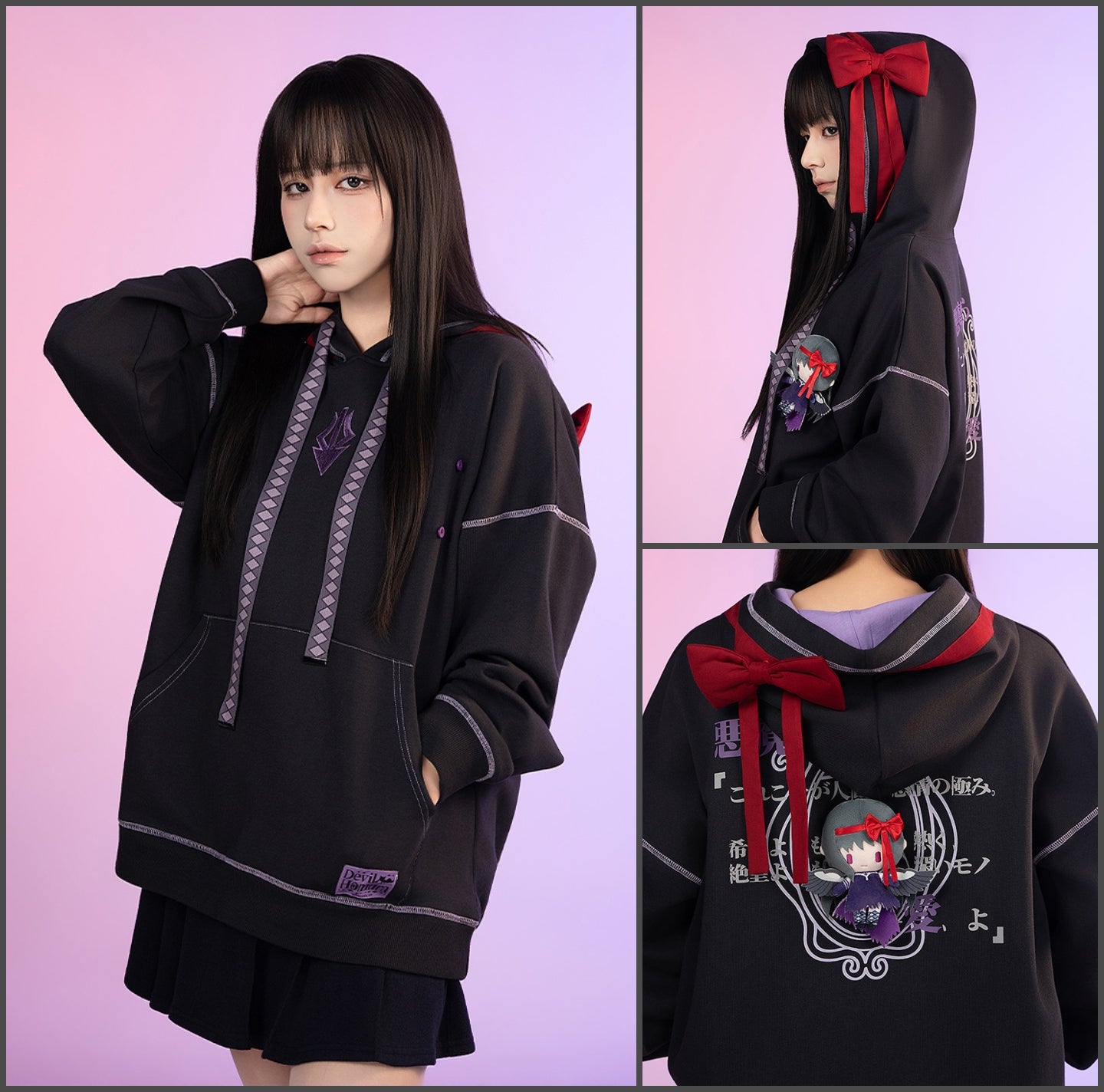 Puella Magi Madoka Magica The Movie Rebellion Hoodie and Plush