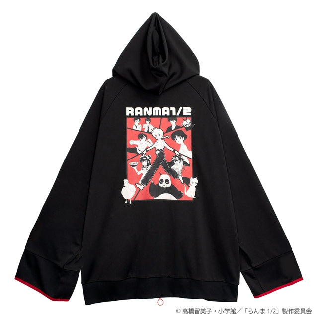 Ranma 1/2 x Listen Flavor - China Jersey Hoodie Black