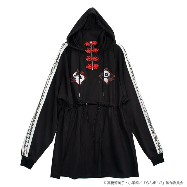 Ranma 1/2 x Listen Flavor - Chinese Jersey Dress Black