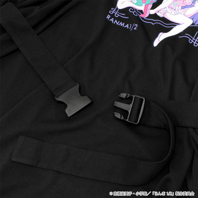 Ranma 1/2 x Listen Flavor - Heroines Beltron T-shirt Black