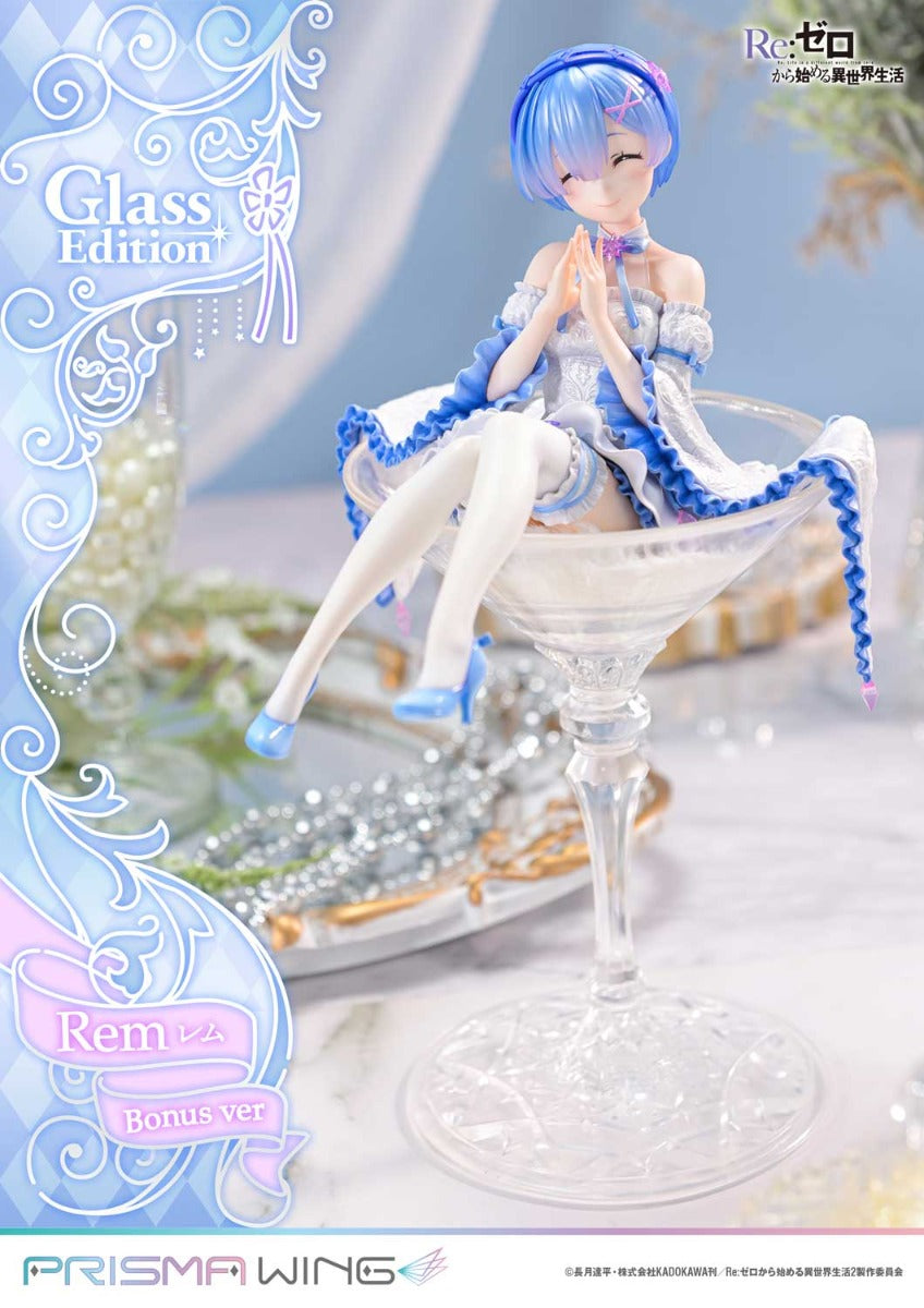 Re:Zero Starting Life in Another World Prisma Wing Figure − Rem Glass Bonus Edition