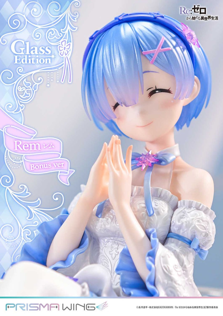 Re:Zero Starting Life in Another World Prisma Wing Figure − Rem Glass Bonus Edition