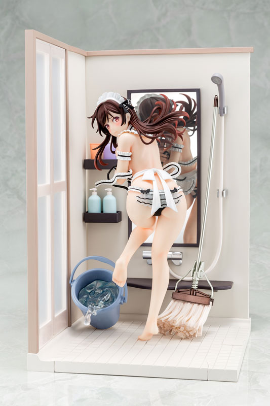 Rent a Girlfriend Completed Figure - Mizuhara Chizuru Maid Bikini Cleaning Figure 1/6