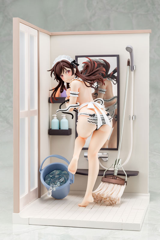Rent a Girlfriend Completed Figure - Mizuhara Chizuru Maid Bikini Cleaning Figure 1/6