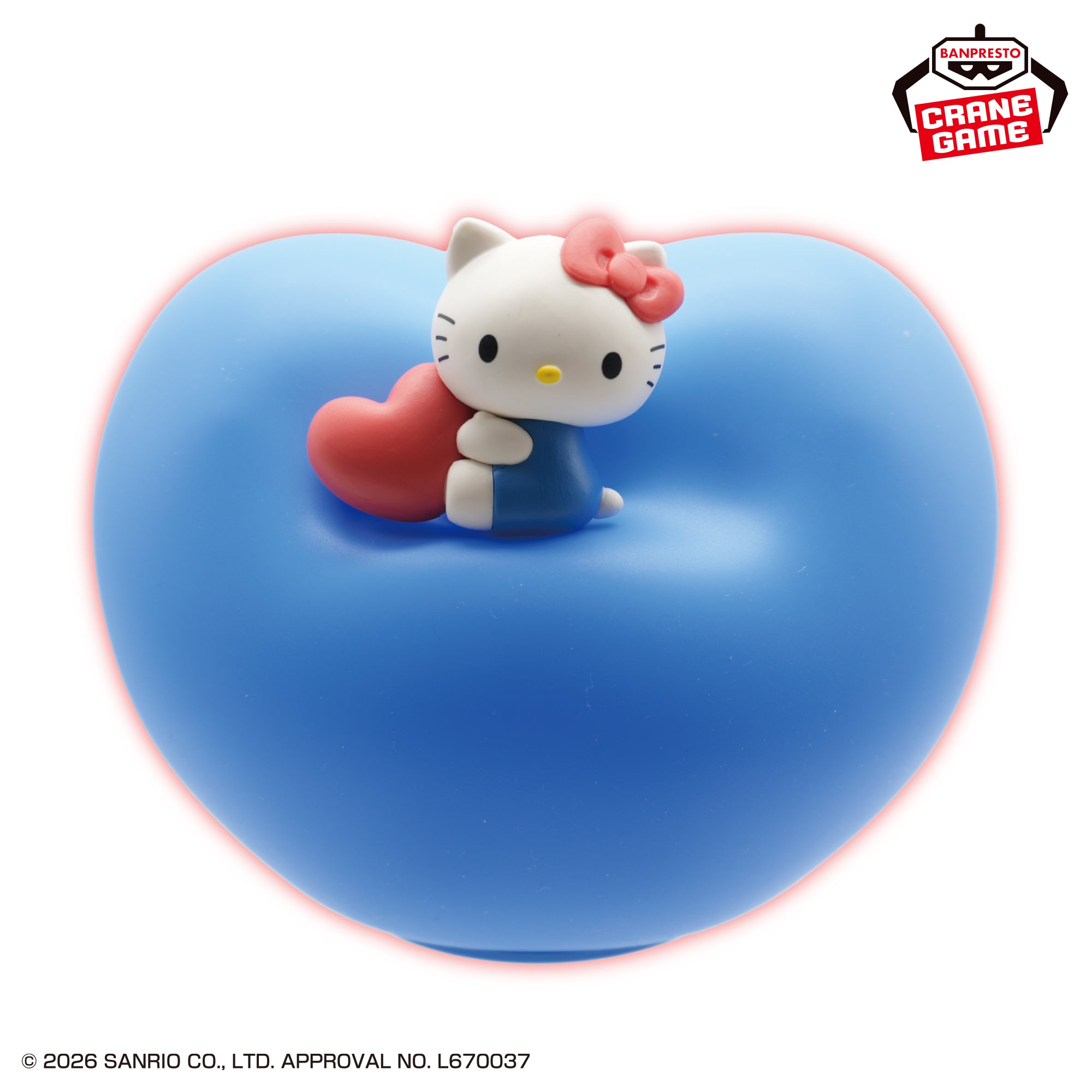 Sanrio Characters Squishy Heart Light - Hello Kitty