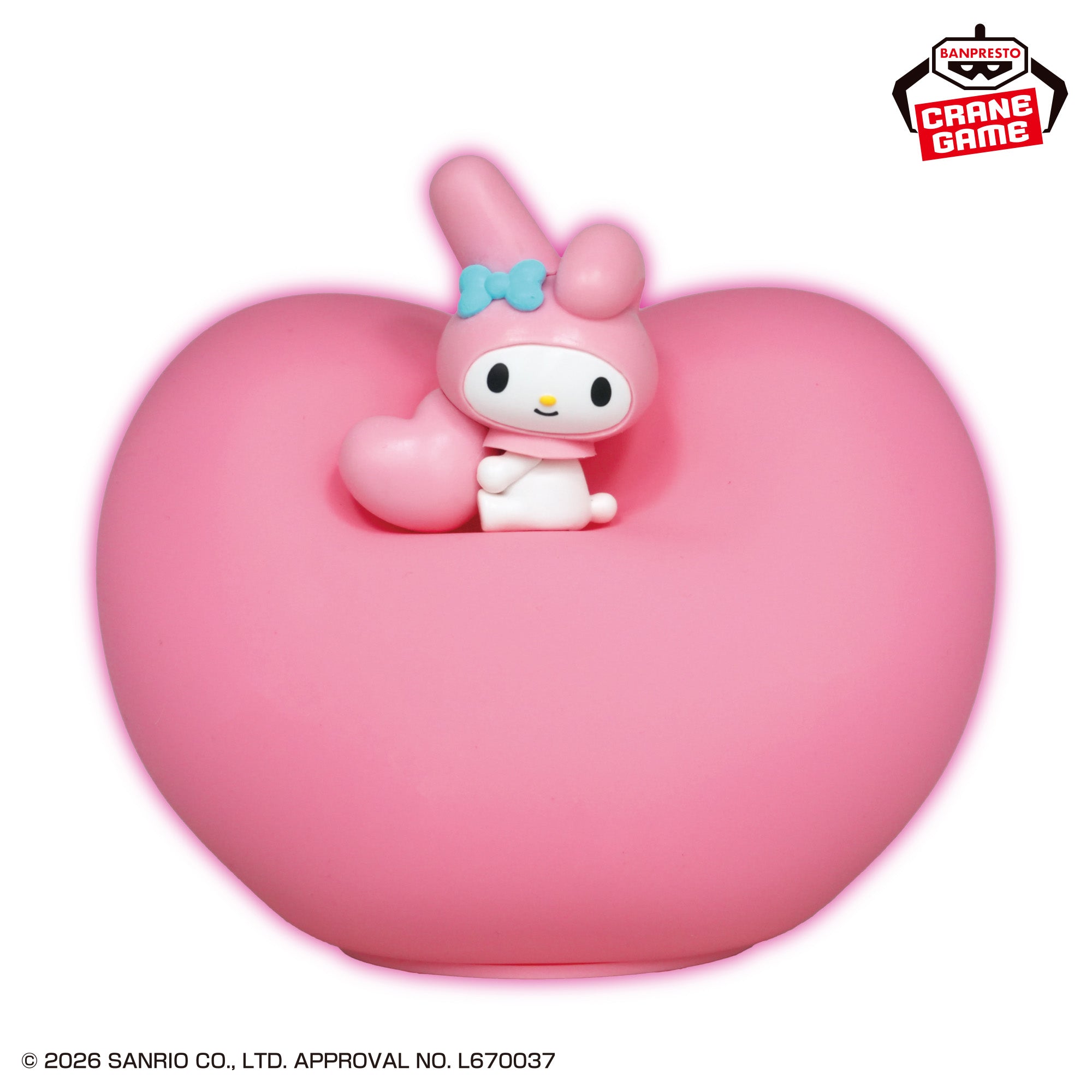 Sanrio Characters Squishy Heart Light - My Melody