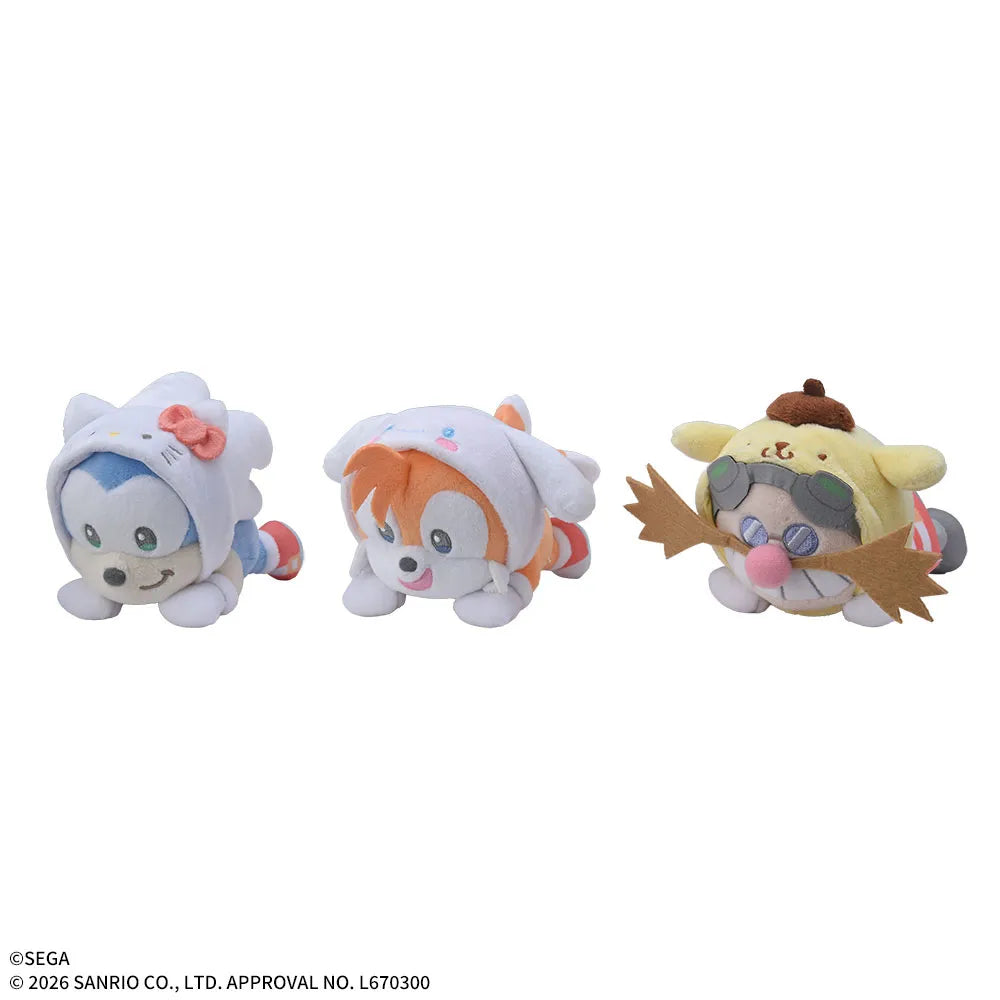 Sonic & FRIENDS x Sanrio characters - Mini Plush Vol.1 Lying Down (3 Types)