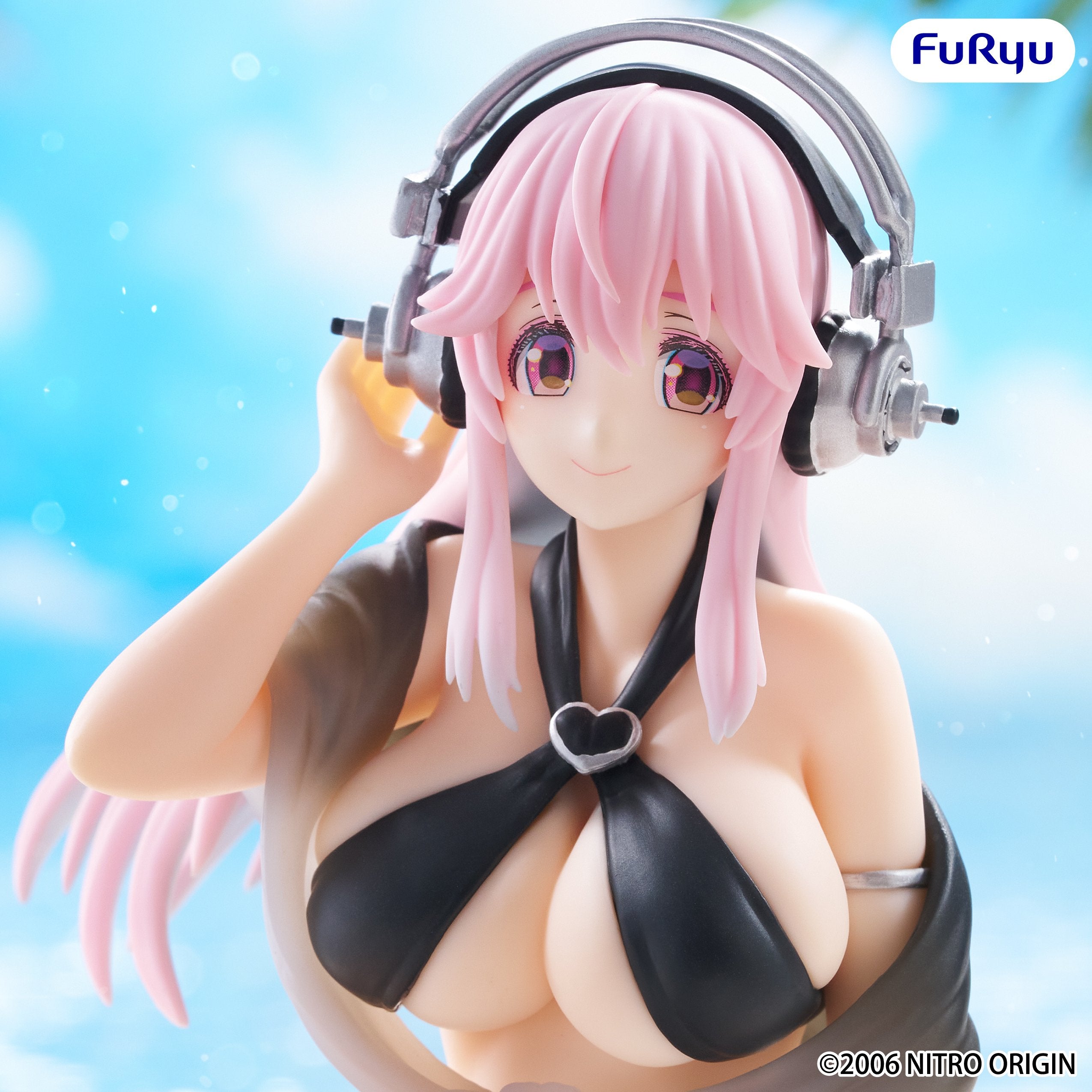 Super Sonico Series Noodle Stopper Figure- Super Sonico Bikini Ver.