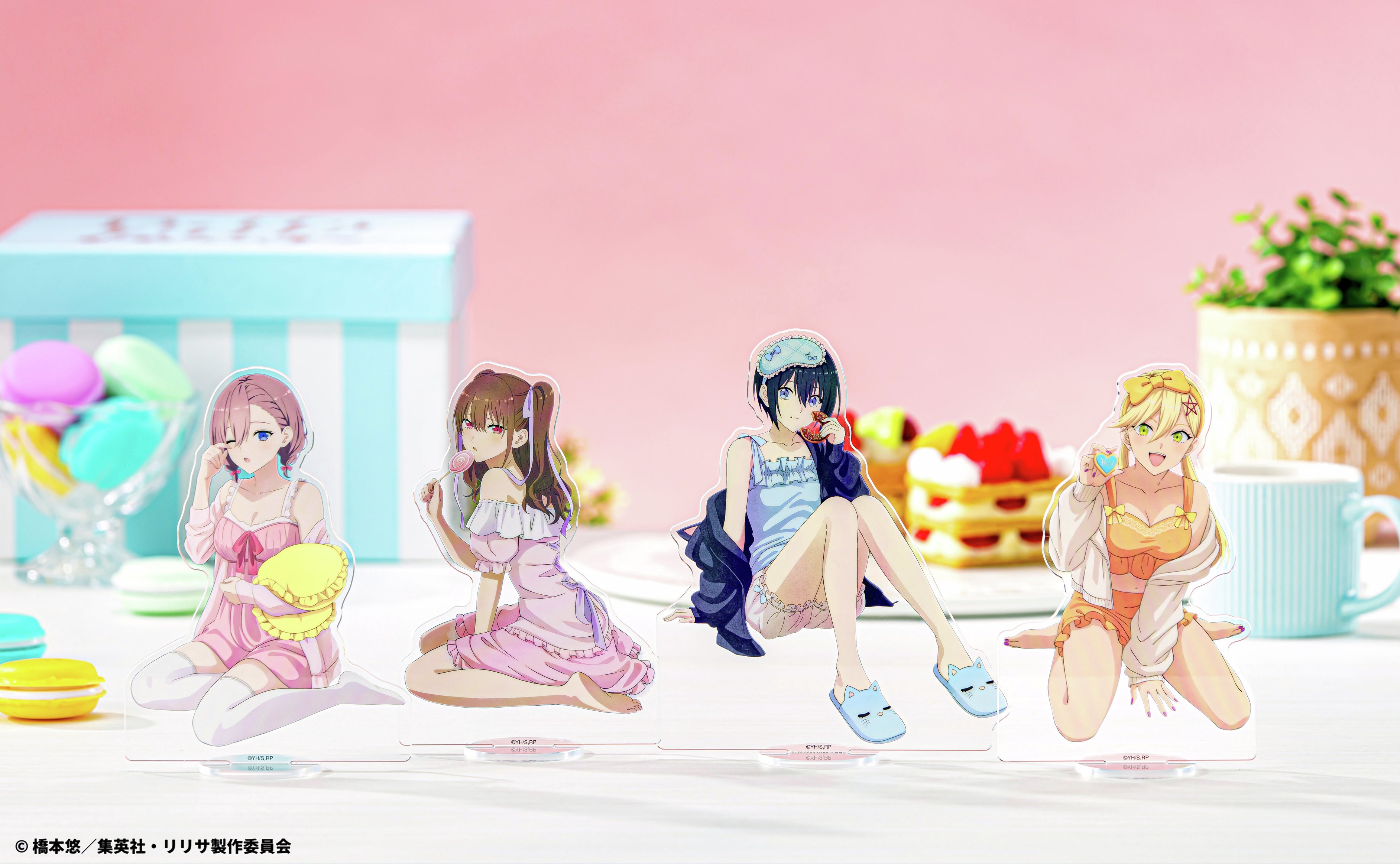 Taito Kuji 2.5 Dimensional Seduction Sweet Candy Temptation - D Prize Acrylic Stand Complete Set of 4 Types