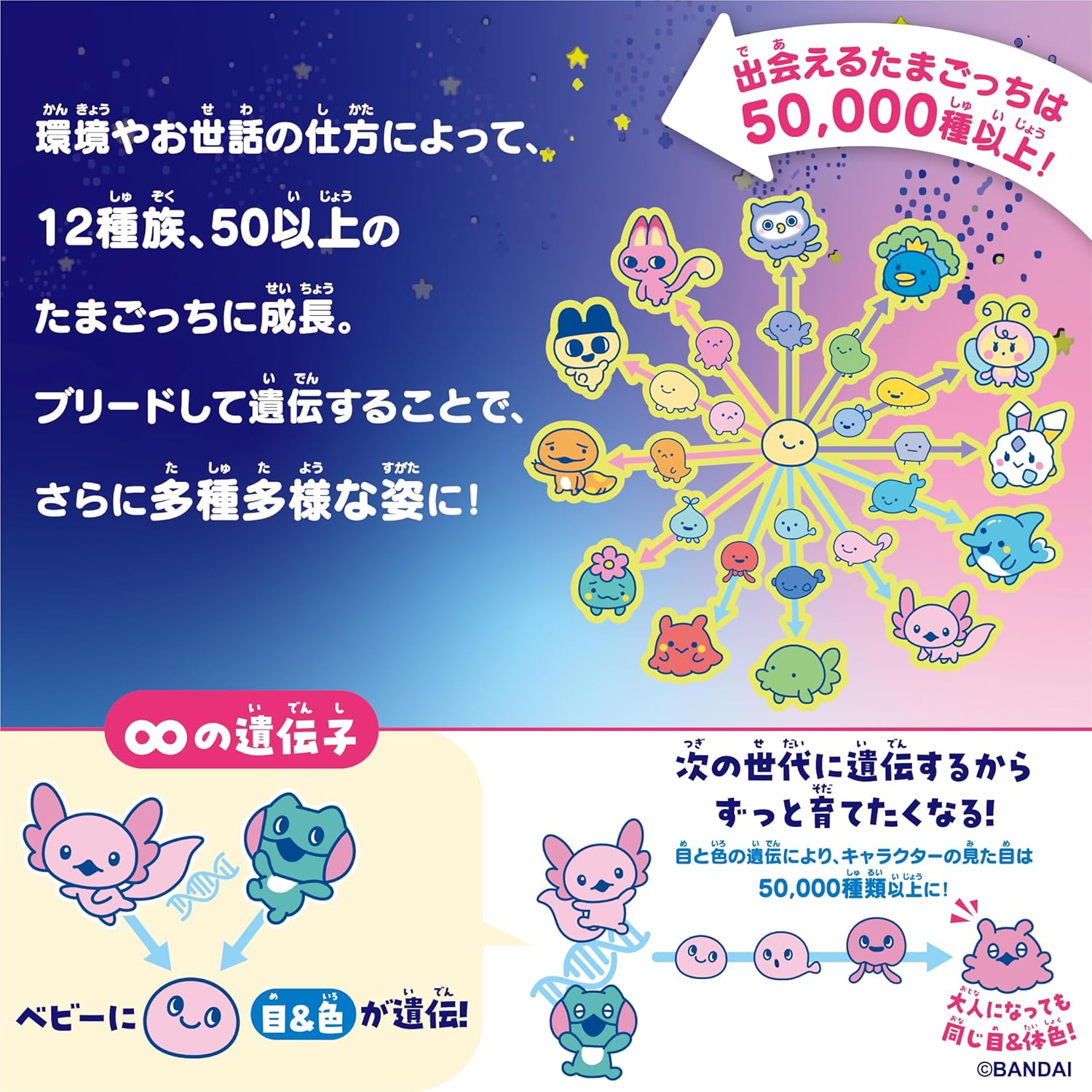 Tamagotchi Paradise - Purple Sky Takeshita Paradise & Shinako Special Set