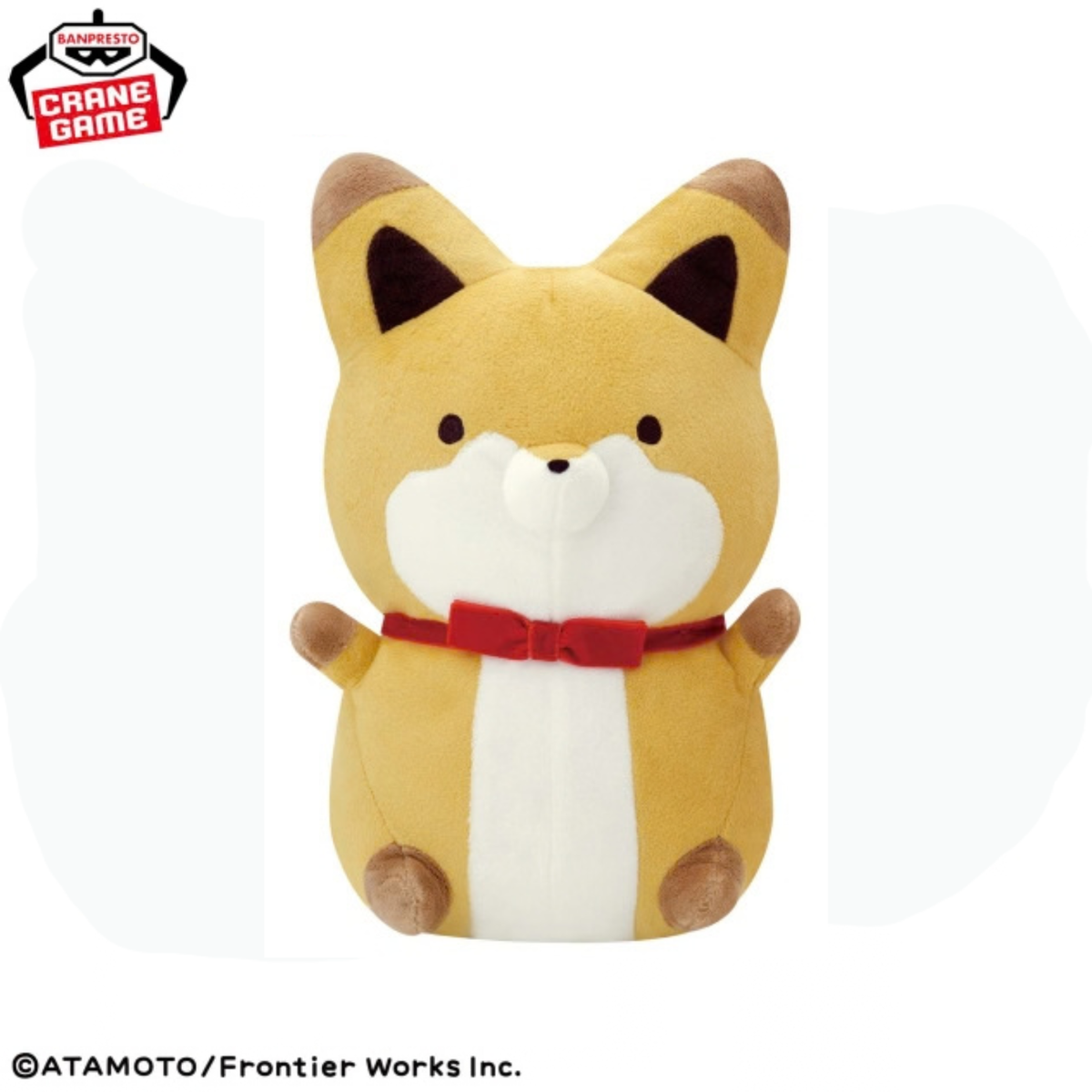 Tanuki & Kitsune Fluffy Plushes - Tanuki and Kitsune Matching Ribbons (2 Types)