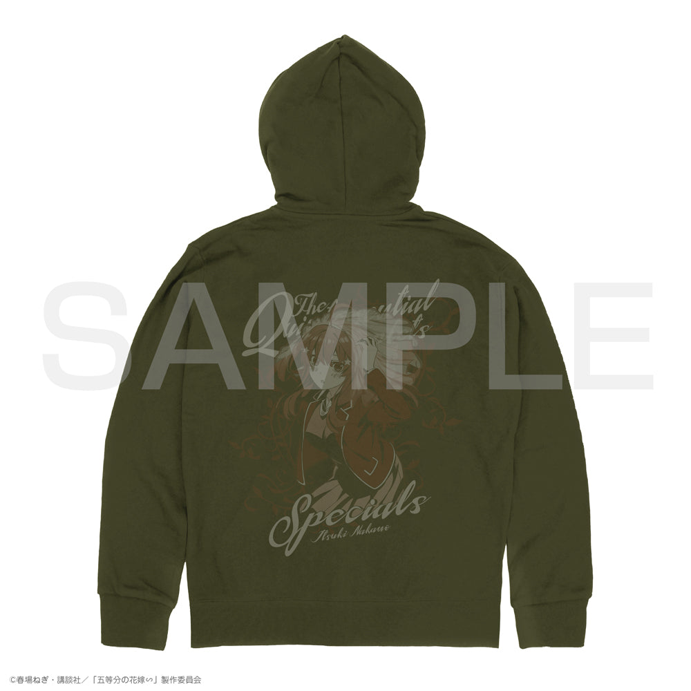 The Quintessential Quintuplets Zip Hoodie - Itsuki Nakano Moss Version