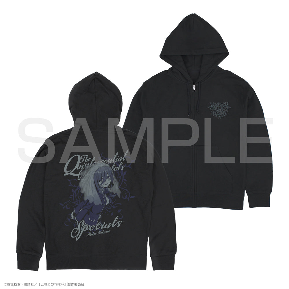 The Quintessential Quintuplets Zip Hoodie - Miku Nakano Black Version