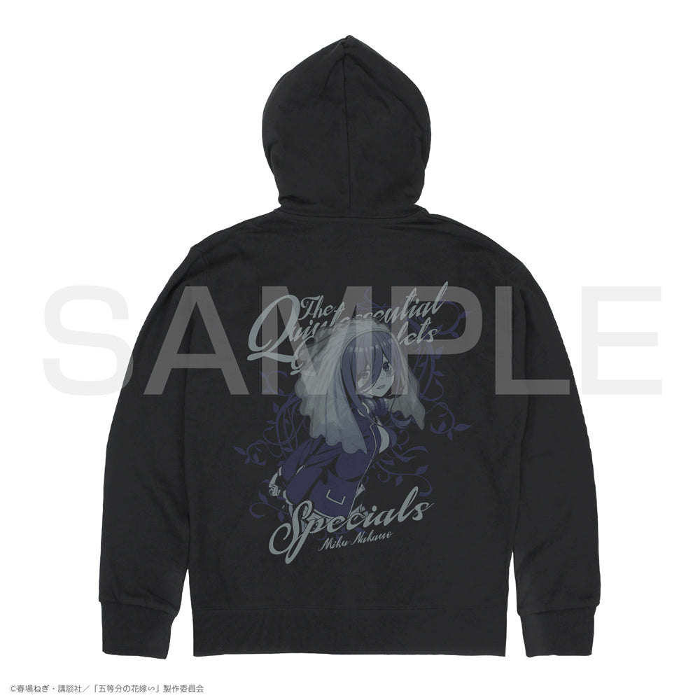 The Quintessential Quintuplets Zip Hoodie - Miku Nakano Black Version