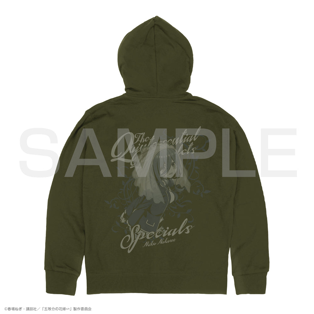 The Quintessential Quintuplets Zip Hoodie - Miku Nakano Moss Version