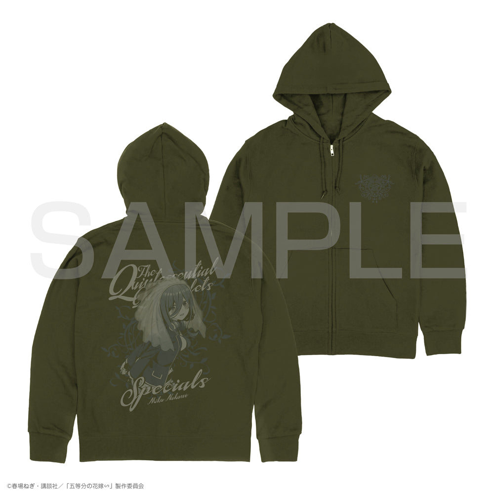 The Quintessential Quintuplets Zip Hoodie - Miku Nakano Moss Version