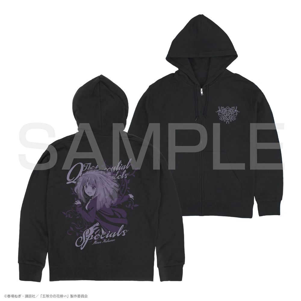 The Quintessential Quintuplets Zip Hoodie - Nino Nakano Black Version