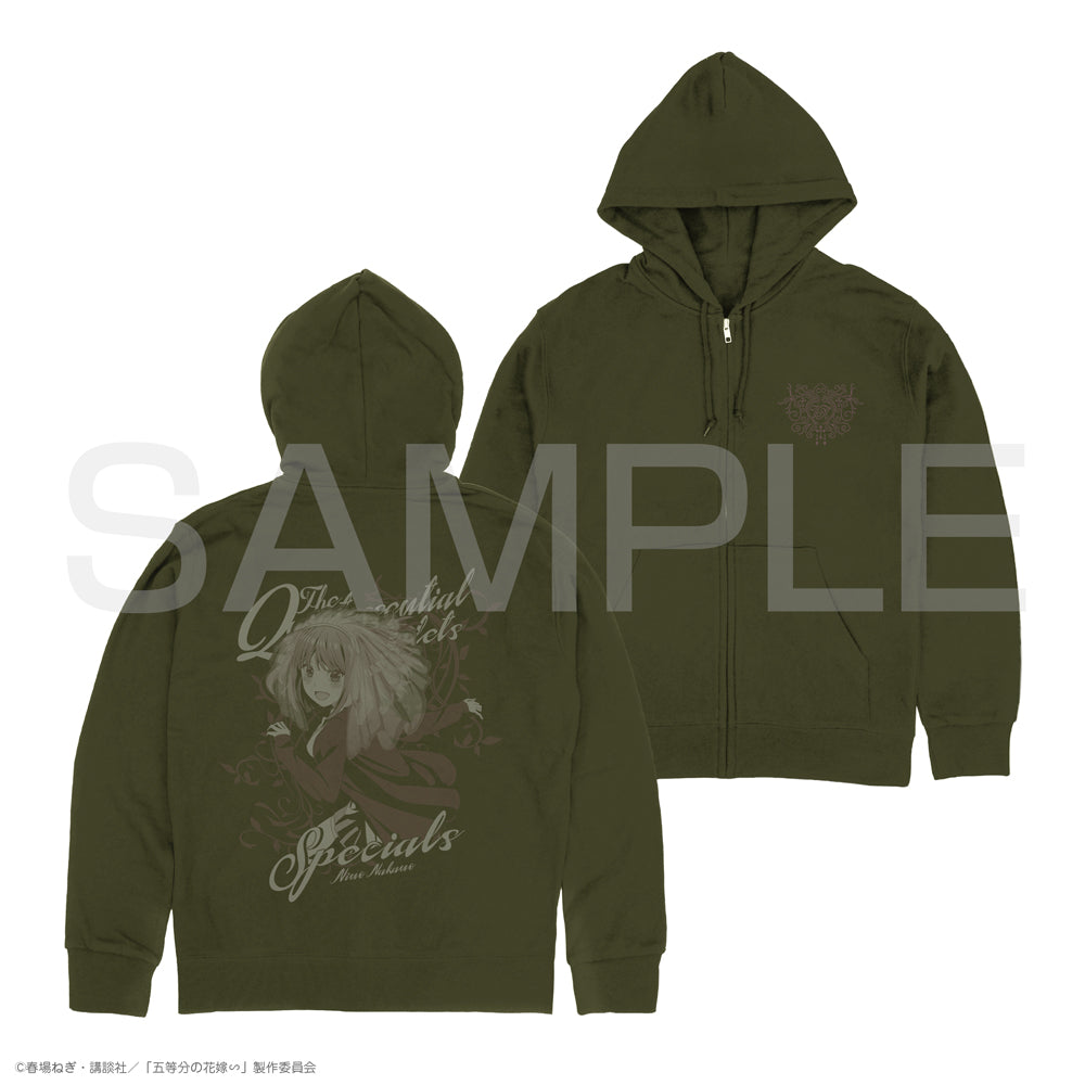 The Quintessential Quintuplets Zip Hoodie - Nino Nakano Moss Version