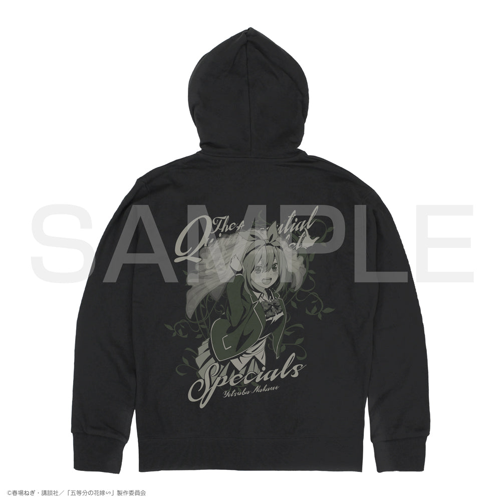 The Quintessential Quintuplets Zip Hoodie - Yotsuba Nakano Black Version