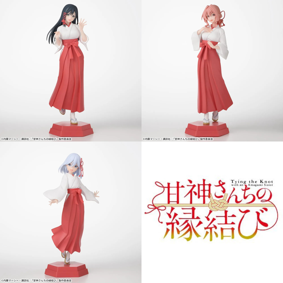 Tying the Knot with An Amagami Sister Matchmaking Desktop × Decorate Collections Figure - Yae, Yuna and Asahi Amagami Figure Complete Set of 3 Types