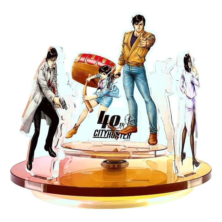 Forever City Hunter Exhibition - 40th Visual Rotating Acrylic Stand