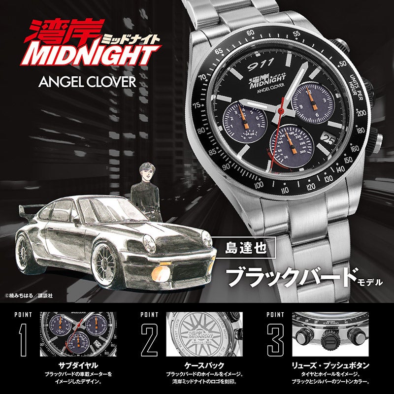 Wangan Midnight x Angel Clover Collaboration - Tatsuya Shima Blackbird WM40-BK Model