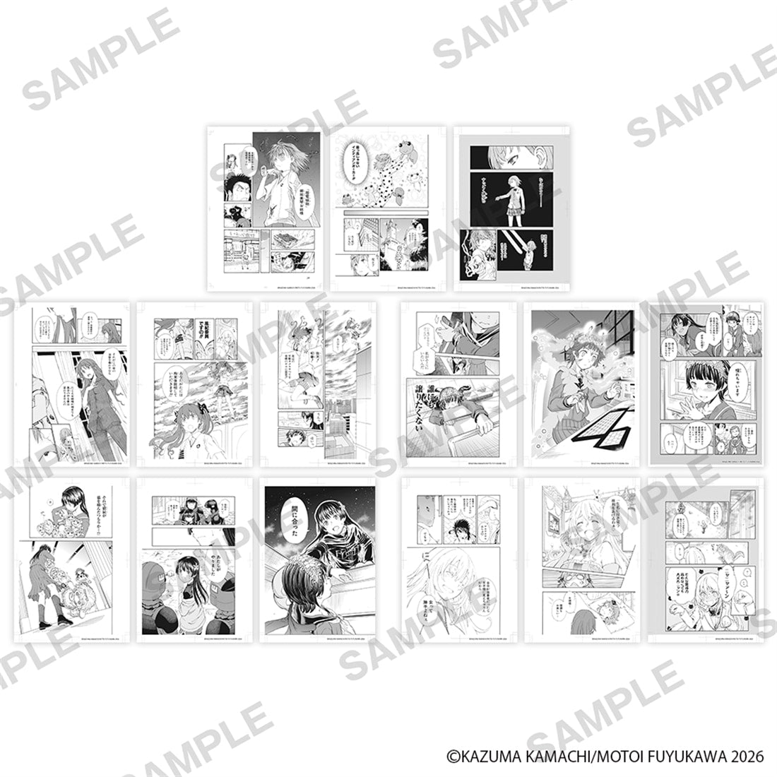 A Certain Scientific Railgun Mikoto Misaka Mini Reproduction Art Complete Set of 3 - Mikoto Misaka Mini Reproduction Art Set of 3 official image 2