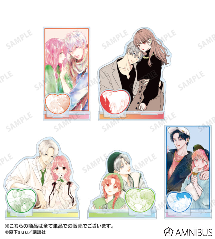 A Sign of Affection - BIG Acrylic Stands With Parts - Yuki Itose & Itsuomi Nagi - Ver. E, official product view 3