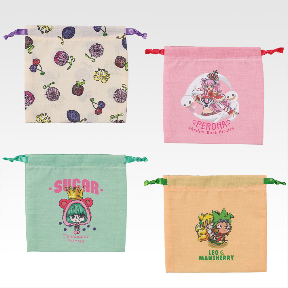 Ichiban Kuji One Piece Memory of Heroines Devil's Night - F Prize Drawstring Pouch Complete Set of 4 Types