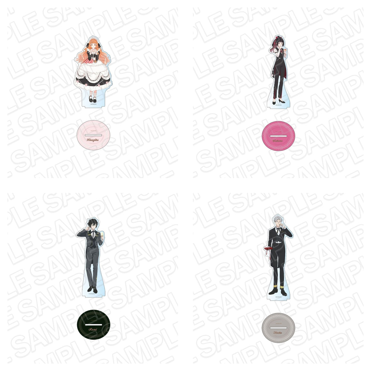 Agent of the Four Seasons Cafe ver. Large Acrylic Stands complete set of four designs