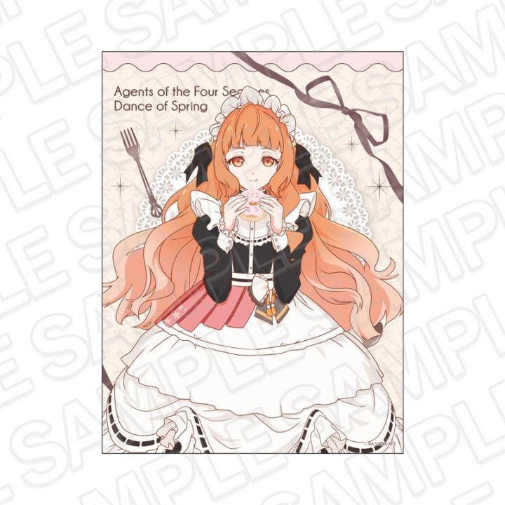 Agent of the Four Seasons Cafe ver. Hinagiku Kayo Canvas plate with acrylic base