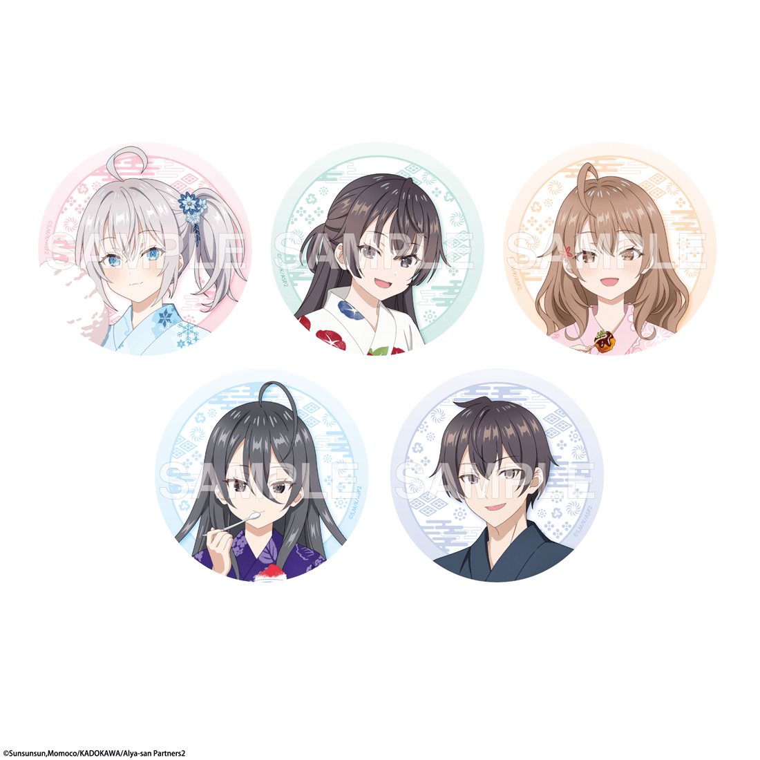 Alya Sometimes Hides Her Feelings in Russian - Trading Badge Yukata Ver. - Complete Box (5 Designs) - official product image 1