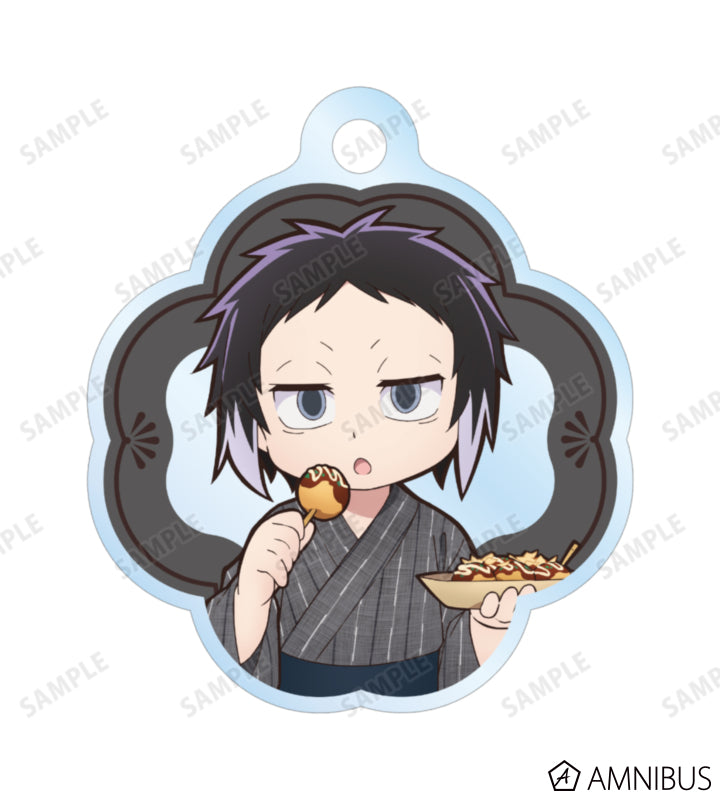 Yukata Food Walk Ver. Double Wire Acrylic Keychain - Ryunosuke Akutagawa - official image 2