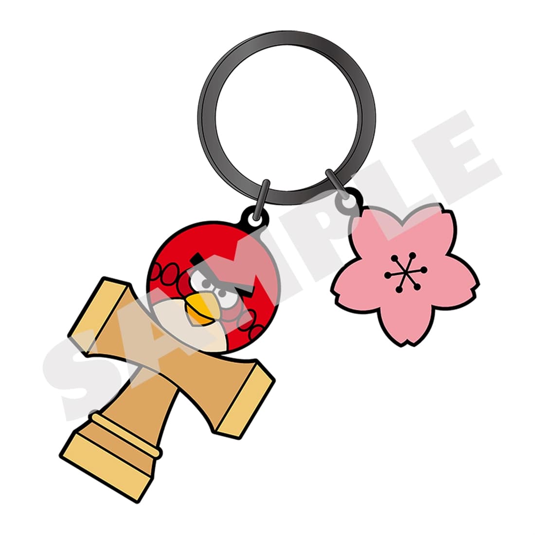 Angry Birds Kendama metal keychain, official view 1