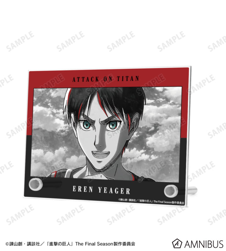 Attack on Titan Ani-Art BLACK LABEL Vol. 3 - A6 Acrylic Panels Eren Yeager, official product view 2