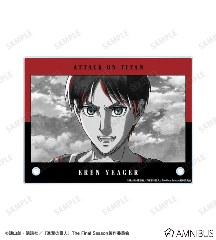 Attack on Titan Ani-Art BLACK LABEL Vol. 3 - A6 Acrylic Panels Eren Yeager, official product view 4