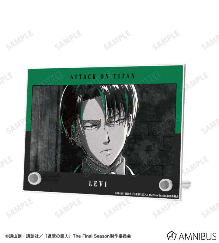 Attack on Titan Ani-Art BLACK LABEL Vol. 3 - A6 Acrylic Panels Levi Ackerman, official product view 2