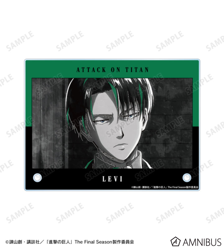 Attack on Titan Ani-Art BLACK LABEL Vol. 3 - A6 Acrylic Panels Levi Ackerman, official product view 4