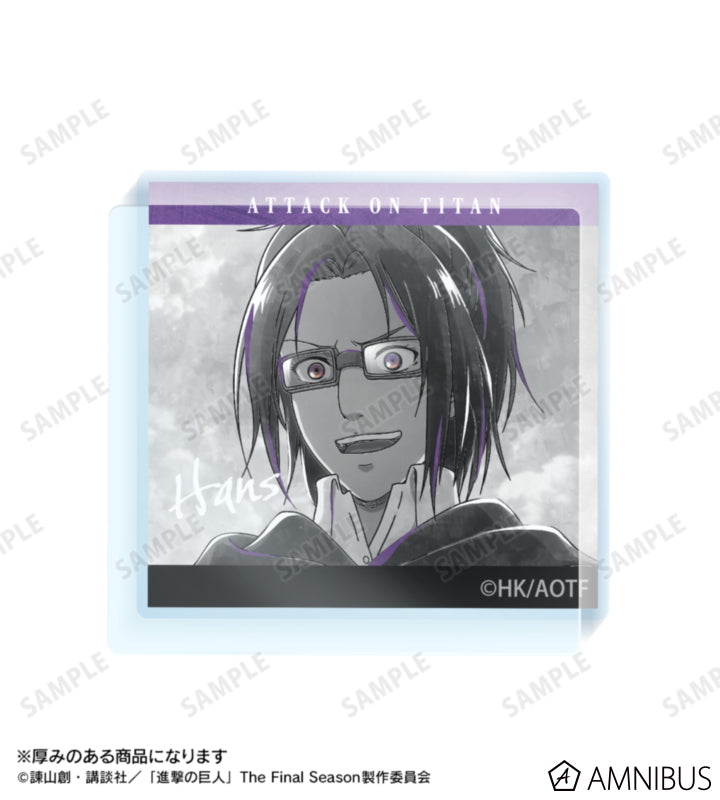 Attack on Titan Ani-Art BLACK LABEL Vol. 3 - Acrylic Mascots Hange Zoe, official product view 2
