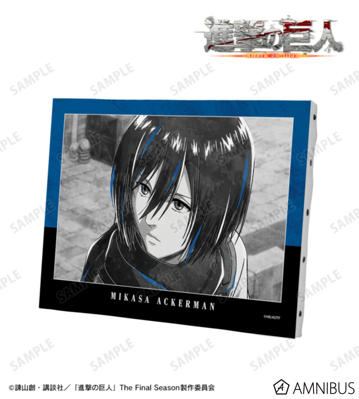 Attack on Titan Ani-Art BLACK LABEL Vol. 3 - F0 Canvas Boards Mikasa Ackerman, official product view 1