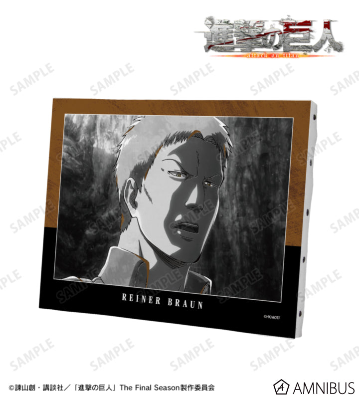 Attack on Titan Ani-Art BLACK LABEL Vol. 3 - F0 Canvas Boards Reiner Braun, official product view 1