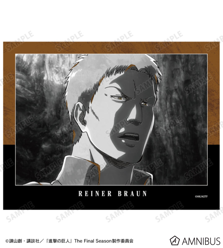 Attack on Titan Ani-Art BLACK LABEL Vol. 3 - F0 Canvas Boards Reiner Braun, official product view 2