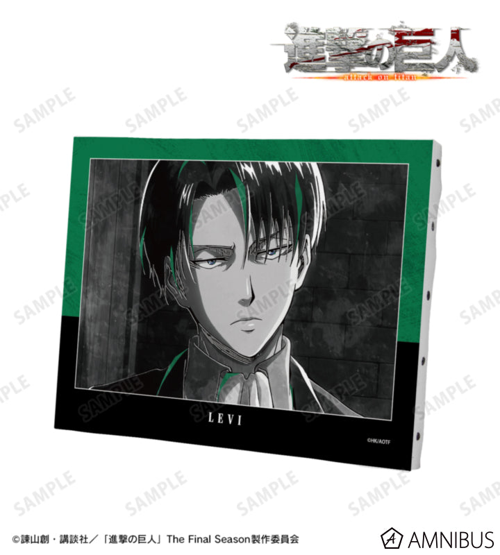 Attack on Titan Ani-Art BLACK LABEL Vol. 3 - F0 Canvas Boards Levi Ackerman, official product view 1